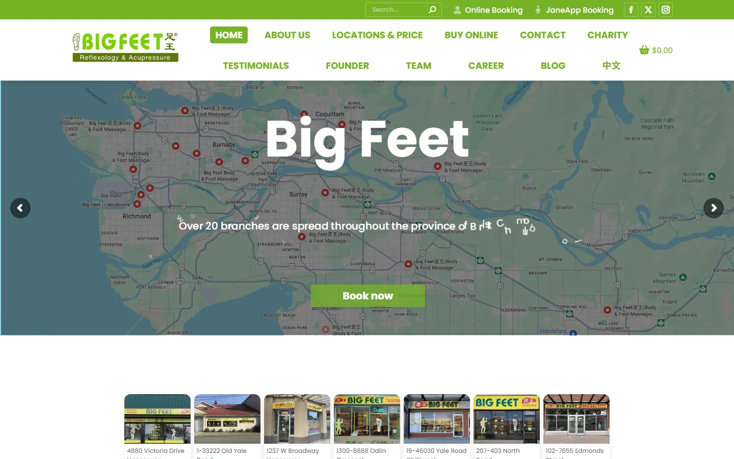 A business website, location and online-booking project delivered by Focus Media