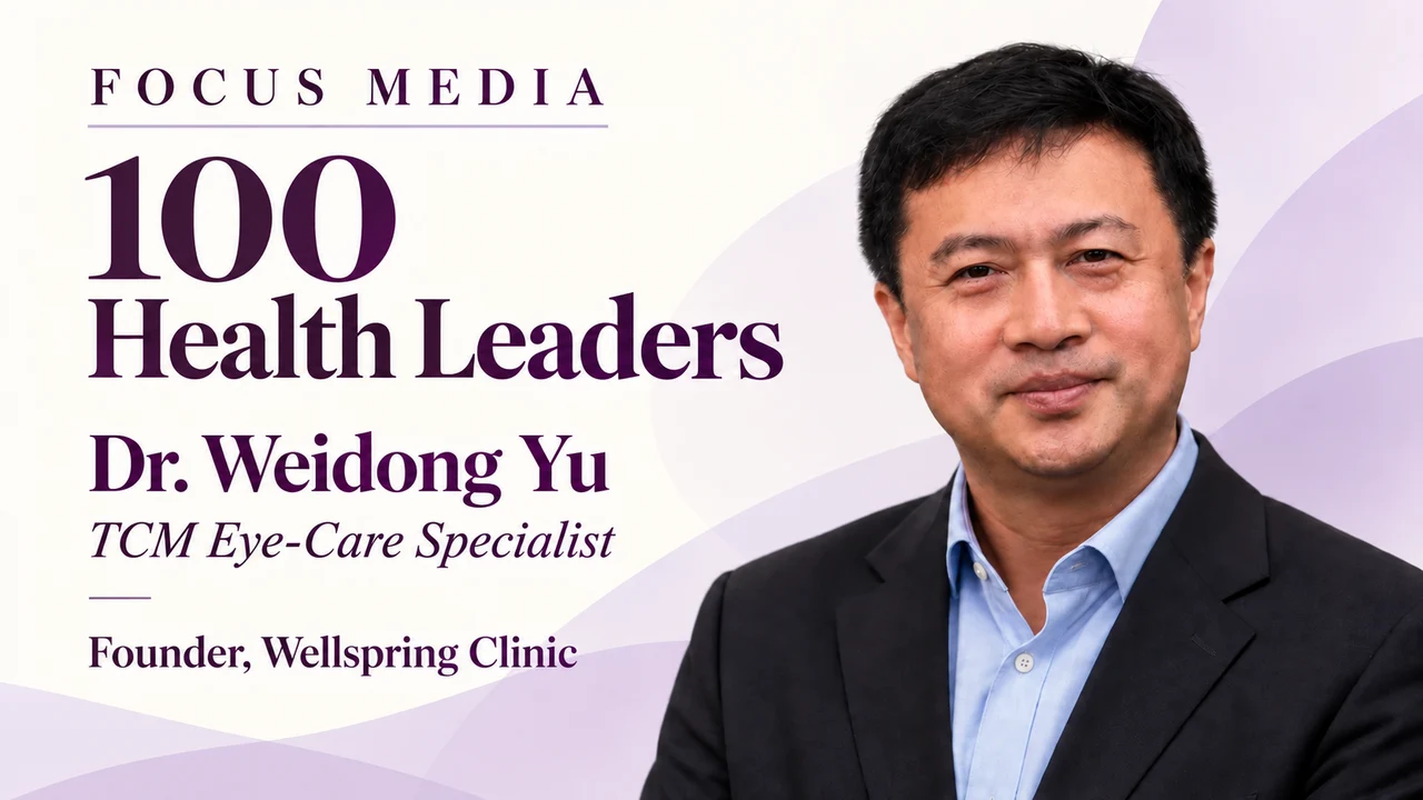 Solo cover of Dr. Weidong Yu, TCM eye-care specialist and founder of Wellspring Clinic