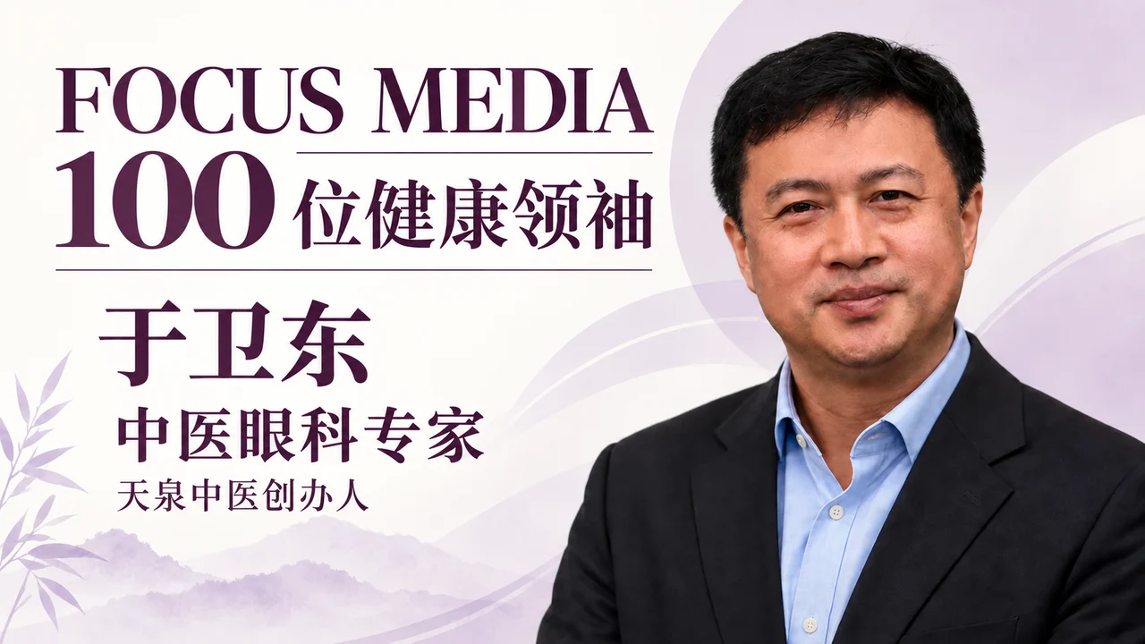 中医眼科专家、天泉中医创办人于卫东的单人访谈封面