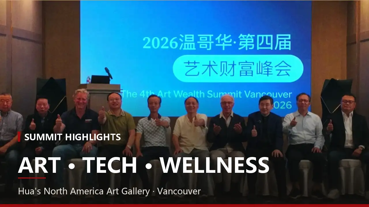 English highlight poster for the 2026 Art Wealth Summit in Vancouver
